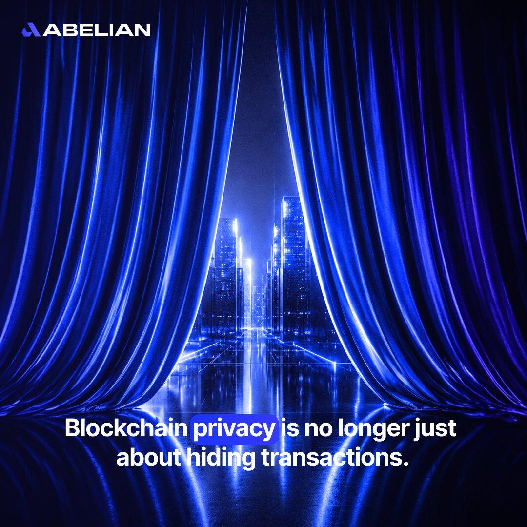 Abelian — Blockchain privacy editorial visual
