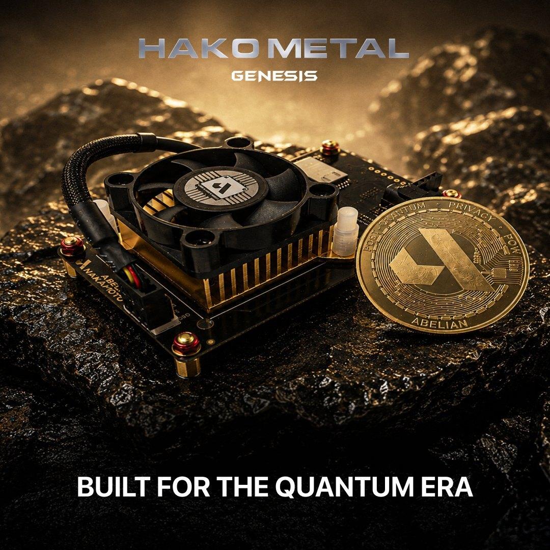 Hako Metal Genesis — built for the quantum era launch visual